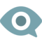 Eye in Speech Bubble emoji on Google